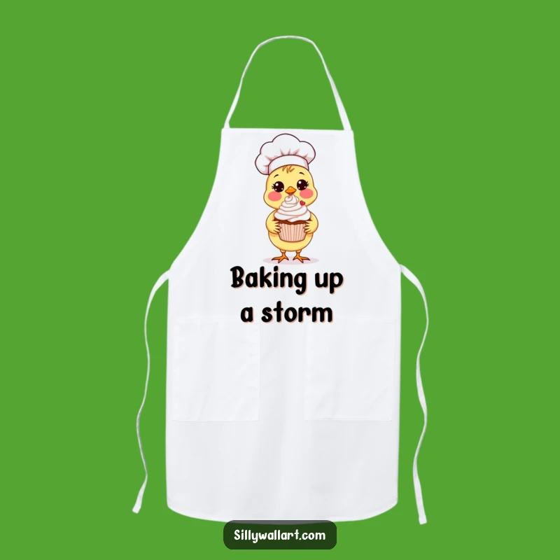 Funny Chick Chef Apron: Cupcake Master, Perfect Kitchen Gift!