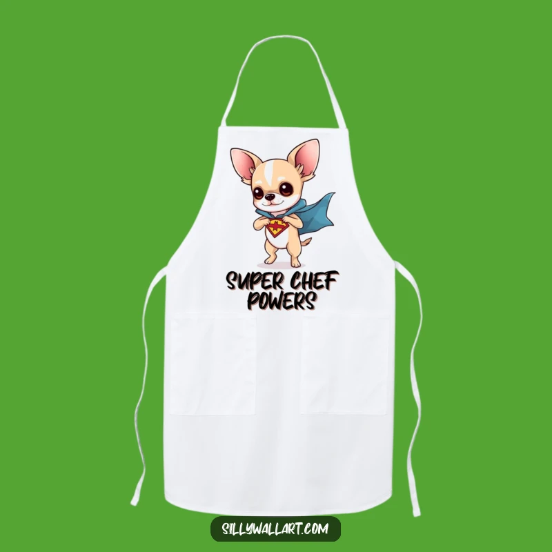 Funny Chihuahua Superhero Apron: Kitchen Heroics, Perfect Funny Gift