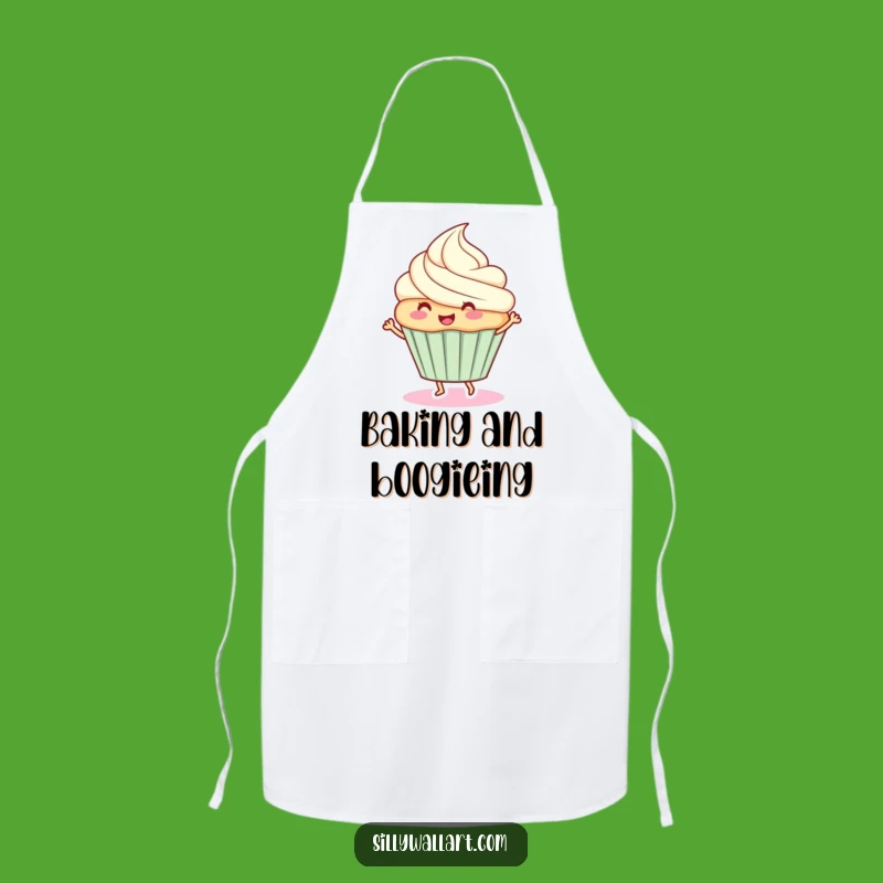 Funny Dancing Cupcake Apron - Bake Up Some Fun in the Kitchen