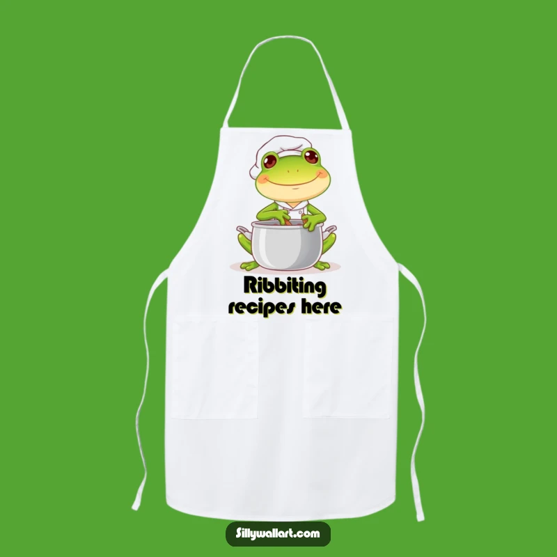 Funny Frog Chef Apron: Cook with Joy and Mischief