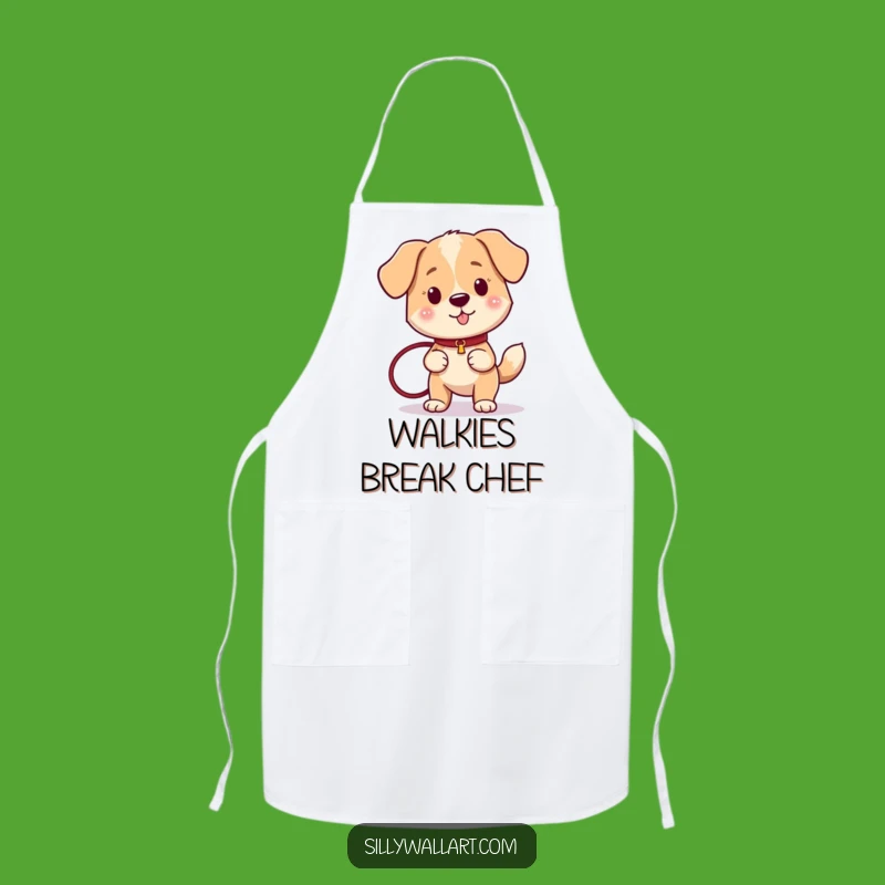 Funny Ready Dog Leash Apron - Adventure Canine Kitchen Gift