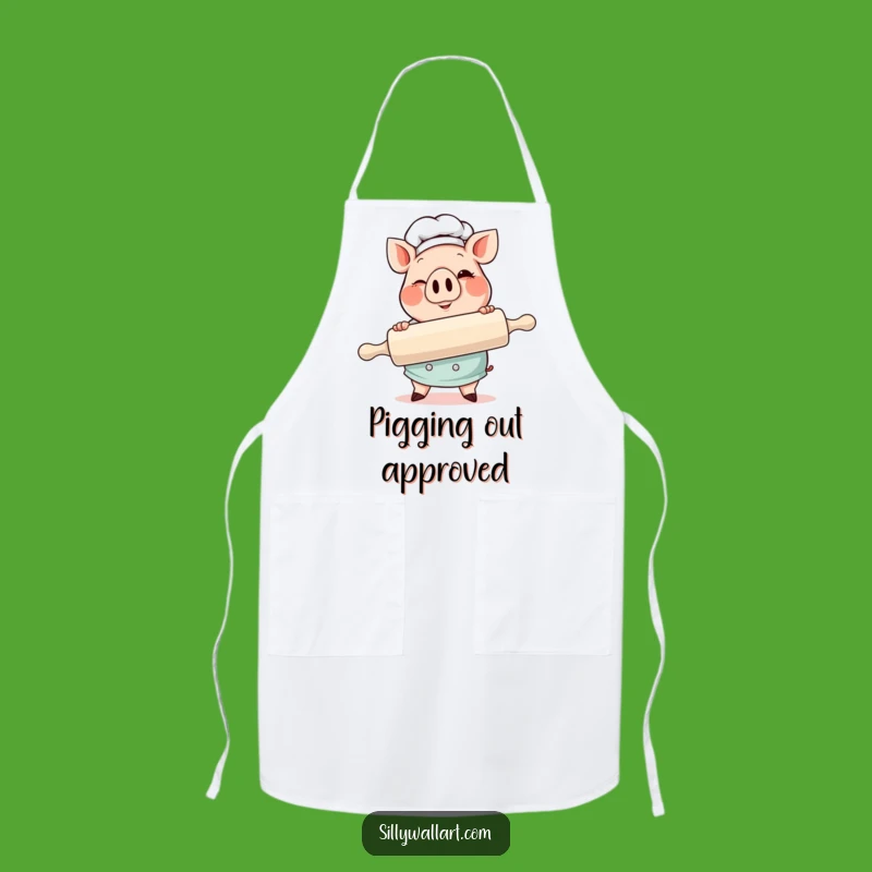 Funny Pig Chef Apron: Winking Baker, Perfect Kitchen Gift!