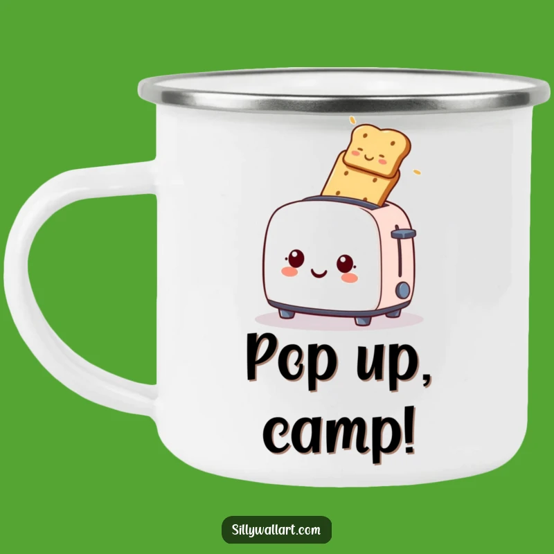 Funny Toaster Toast Launch Camping Mug: Hilarious Breakfast Outdoor Gear