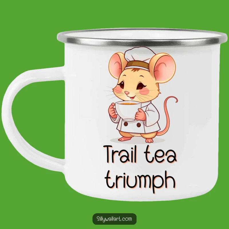 Funny Mouse Chef Camping Mug: Tiny Tea Adventure