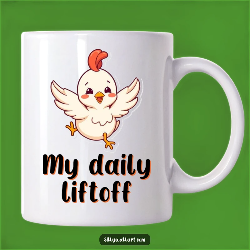 Funny Rubber Chicken Mug: Hilarious Flight Fail Gift for Comedians