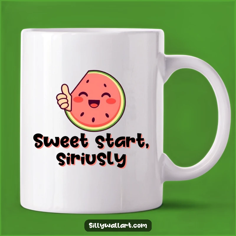 Funny Watermelon Thumbs Up Mug - Delightful Summer Gift for Fruit Lovers