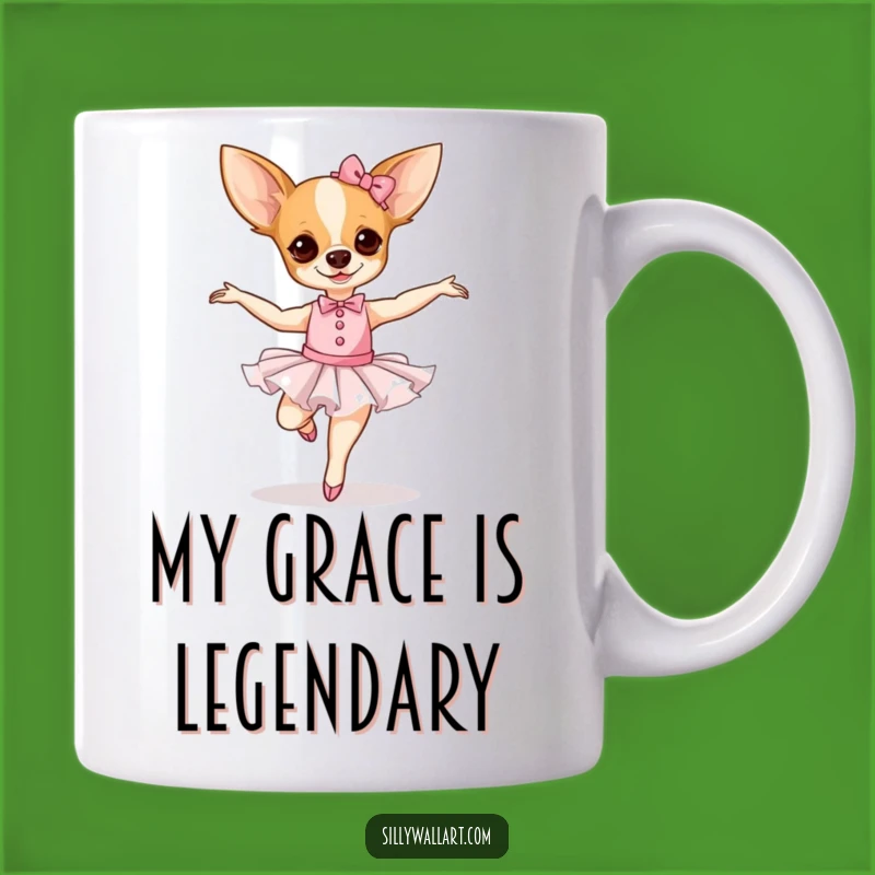 Funny Chihuahua Ballerina Mug: A Hilarious Dancing Dog Gift for Pet Lovers
