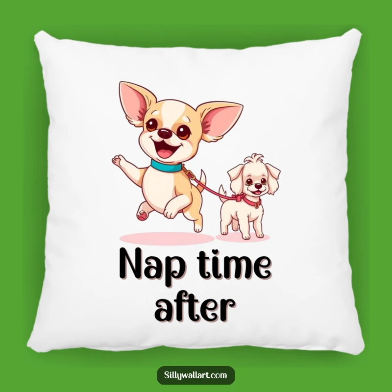 Funny Dog Parade Pillow: Snuggle Up with Your Favorite Canine Crew