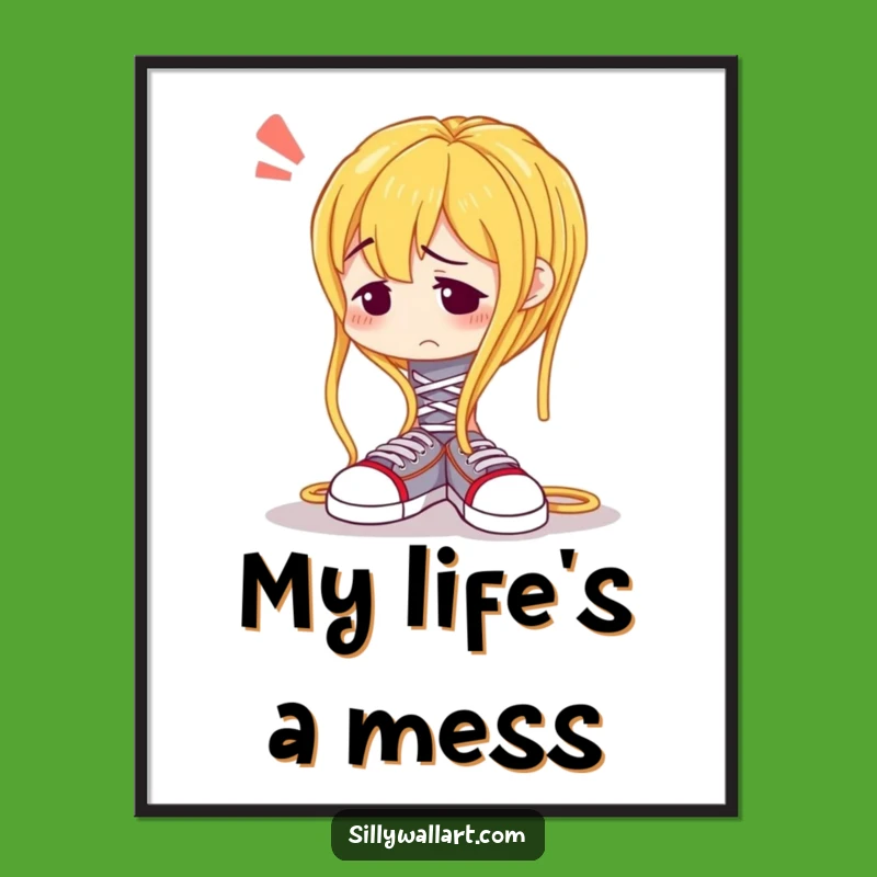 Funny Spaghetti Noodle Digital Art: Hilarious Wall Decor for a Kitchen Giggle