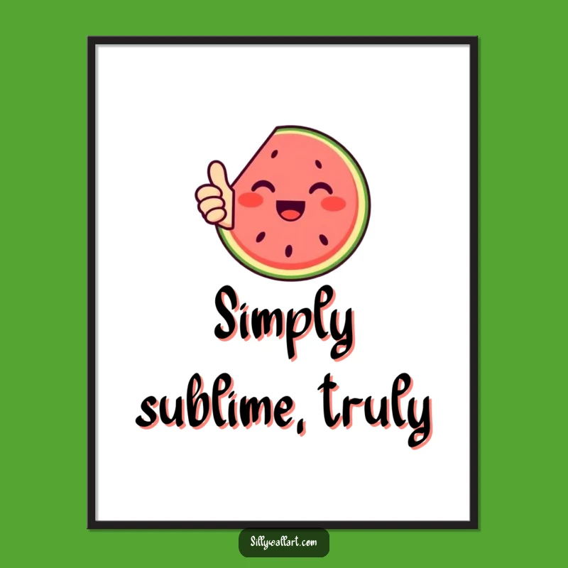 Funny Watermelon Thumbs Up Digital Art - Instant Summer Vibes Download