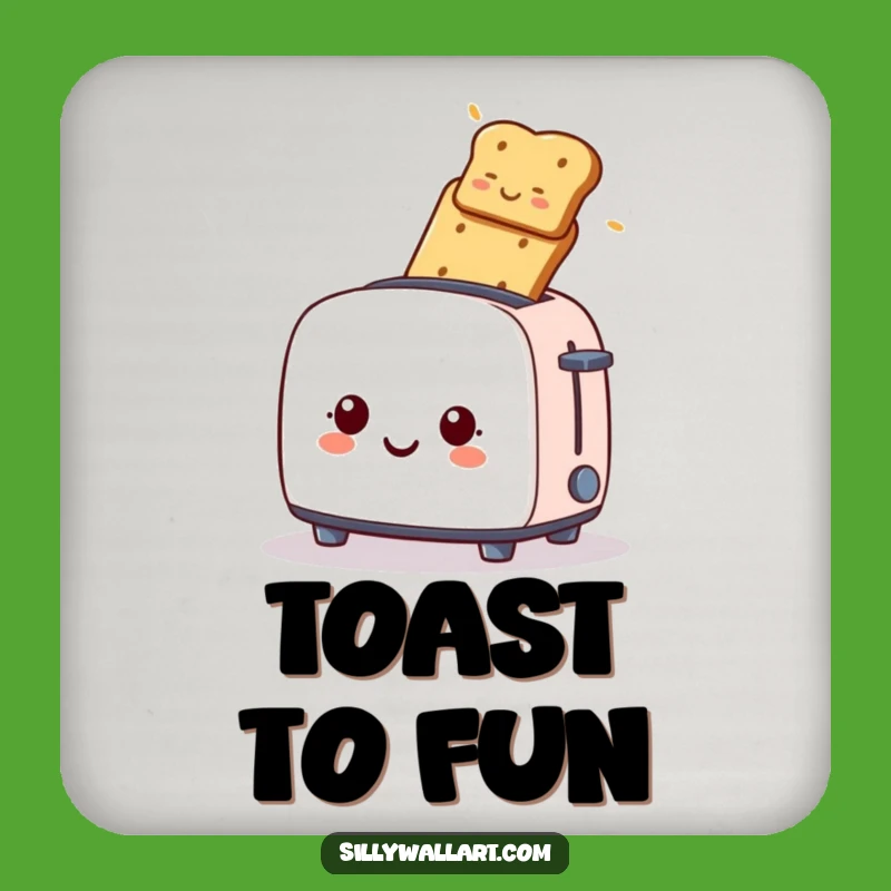 Funny Toaster Toast Launch Coaster: Hilarious Protection for Your Tabletop
