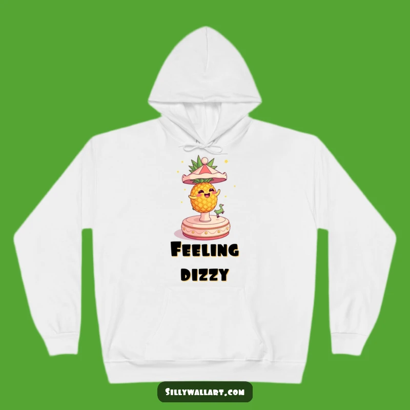 Funny Dizzy Pineapple Hoodie - Cozy Tropical Sweatshirt Gift