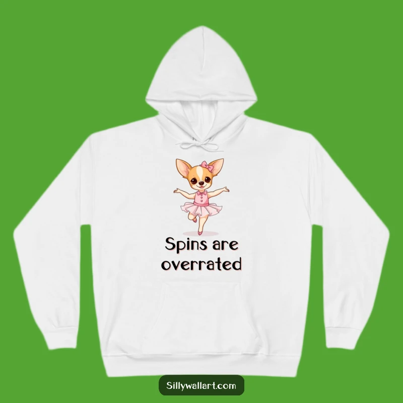 Funny Chihuahua Ballerina Hoodie: Cozy & Hilarious Dancing Dog Apparel Gift