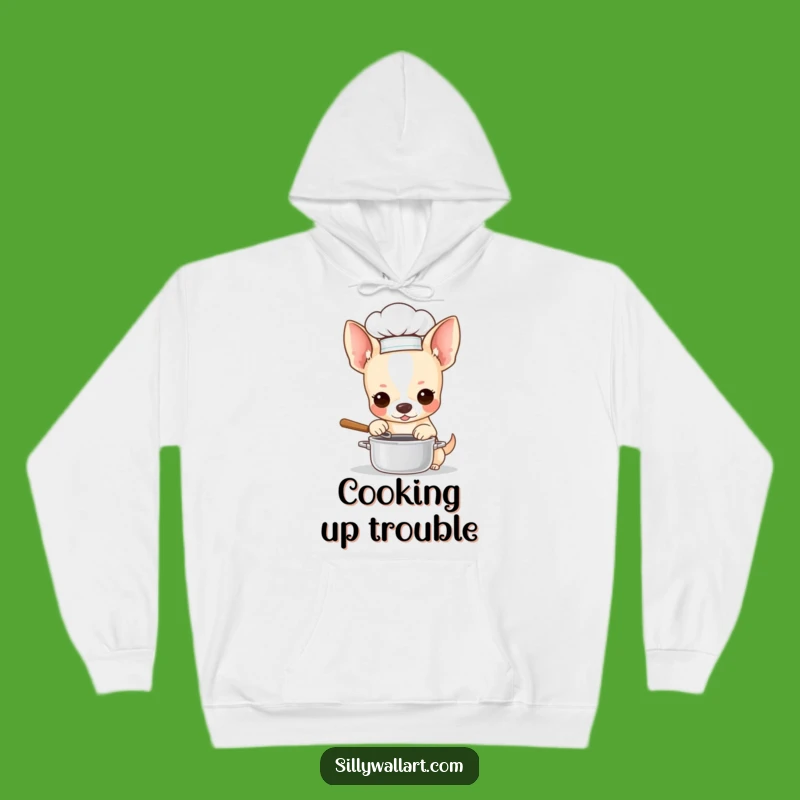 Funny Chihuahua Chef Hoodie: Cozy Kitchen Wear, Perfect Funny Gift