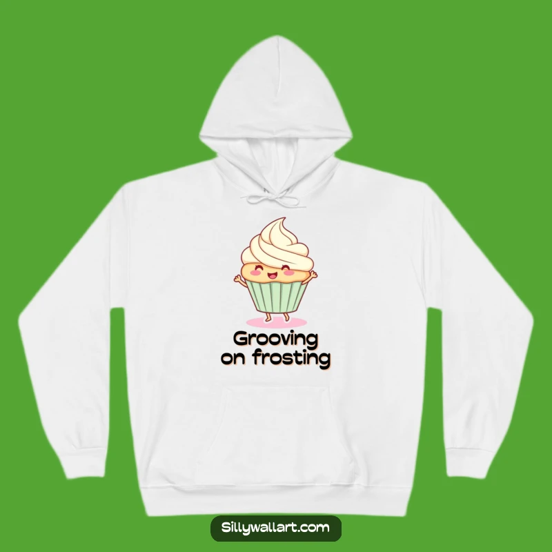 Funny Dancing Cupcake Hoodie - Cozy & Sweet Gift for Fun Lovers