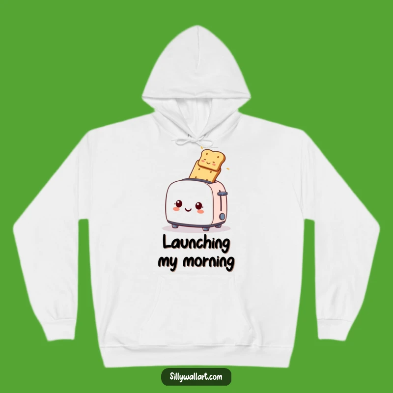 Funny Toaster Toast Launch Hoodie: Cozy & Hilarious Breakfast Wear