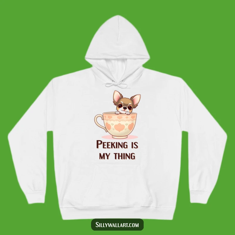 Funny Chihuahua Teacup Hoodie: Cozy Canine Comfort, Perfect Funny Gift