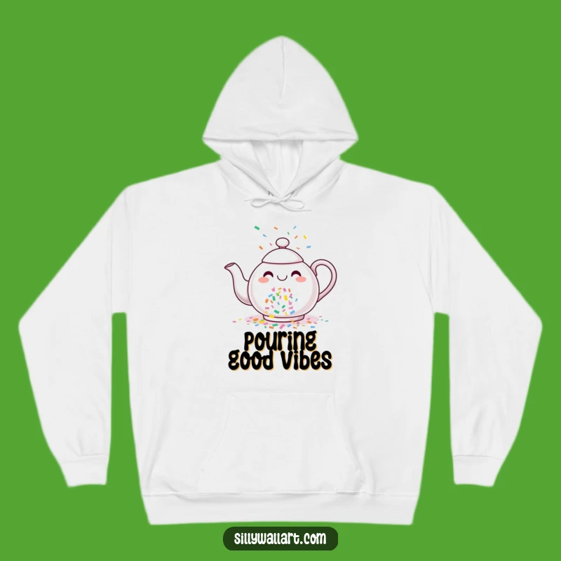 Funny Confetti Teapot Hoodie: Stay Cozy and Cheerful with This Party Wear