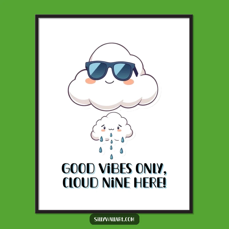 Free Printable Wall Art: Cool Cloud, Hilarious DIY Decor Gift