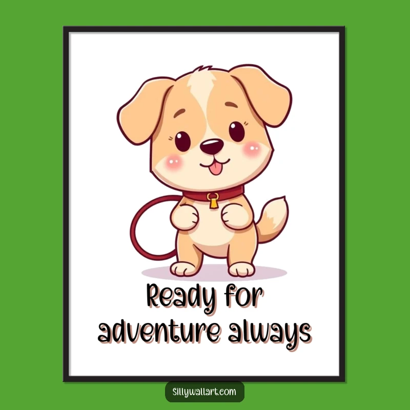 Funny Free Printable Wall Art: Happy Dog - Hilarious Downloadable Decor for Pet Lovers!