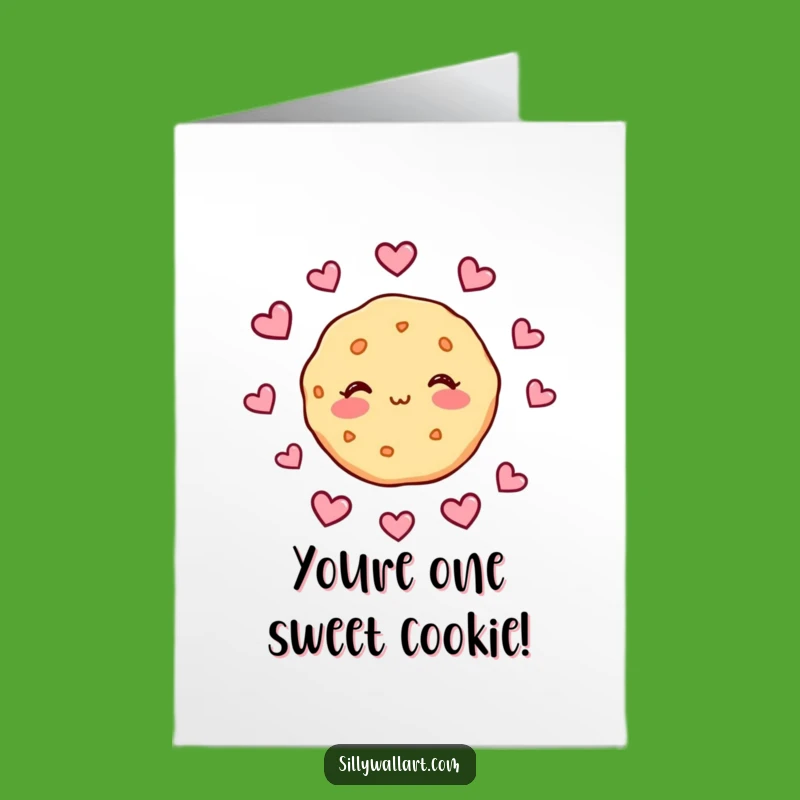 Free Printable Birthday Card: Love Struck Cookie, Romantic Downloadable Gift