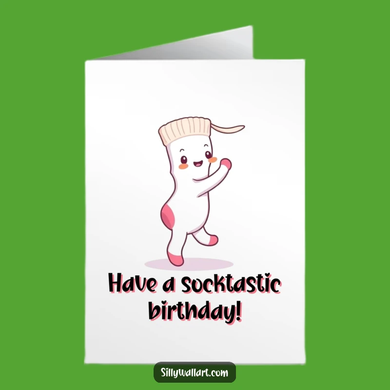 Funny Free Printable Birthday Card: Sock & Dryer Sheet Tango - Downloadable!
