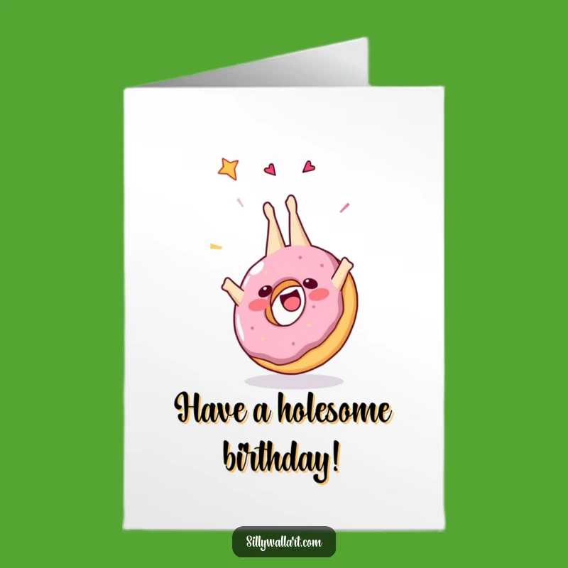 Free Printable Birthday Card: Donut Somersault Fun, Hilarious Downloadable Gift