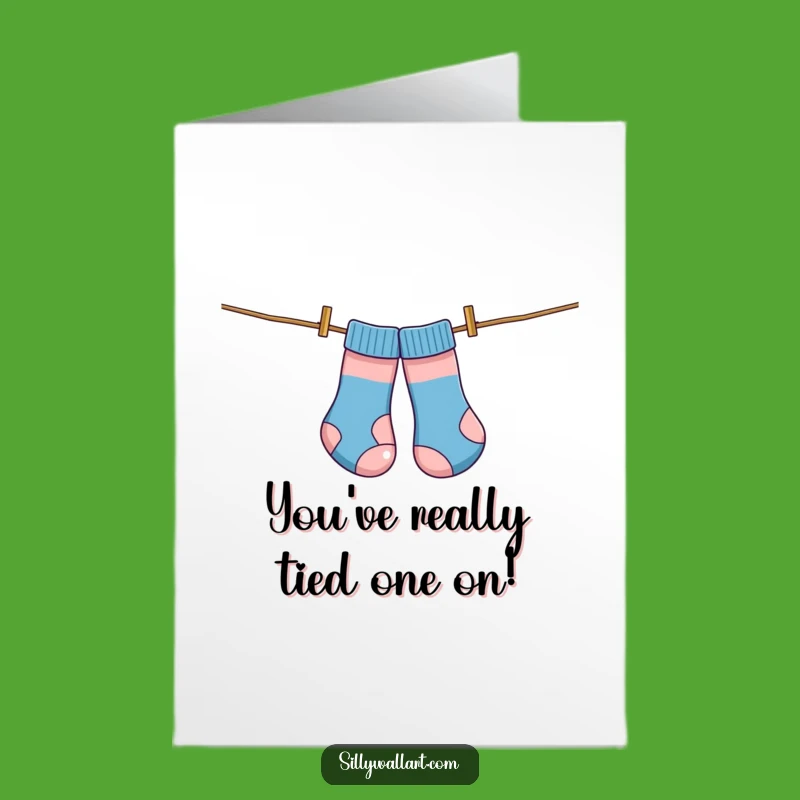 Free Printable Congrats Card: Socks as Kite - Wacky Downloadable Achievement Gift