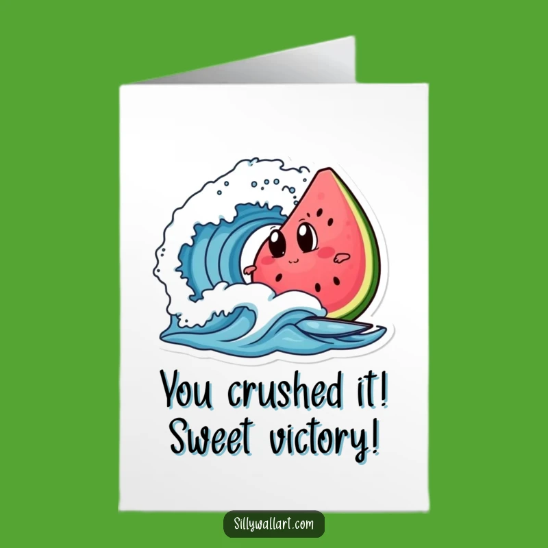 Free Printable Congrats Card: Watermelon's Surf Adventure - Downloadable & Awesome!