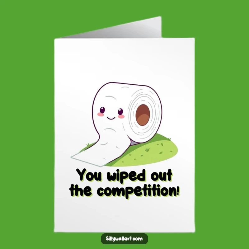 Free Printable TP Roll Congrats Card: Rolling Success Funny Downloadable Gift for Any Celebration