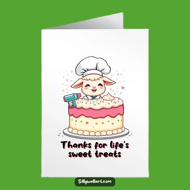 Free Printable Lamb Chef Thank You Card - Deliciously Funny Downloadable Gratitude!