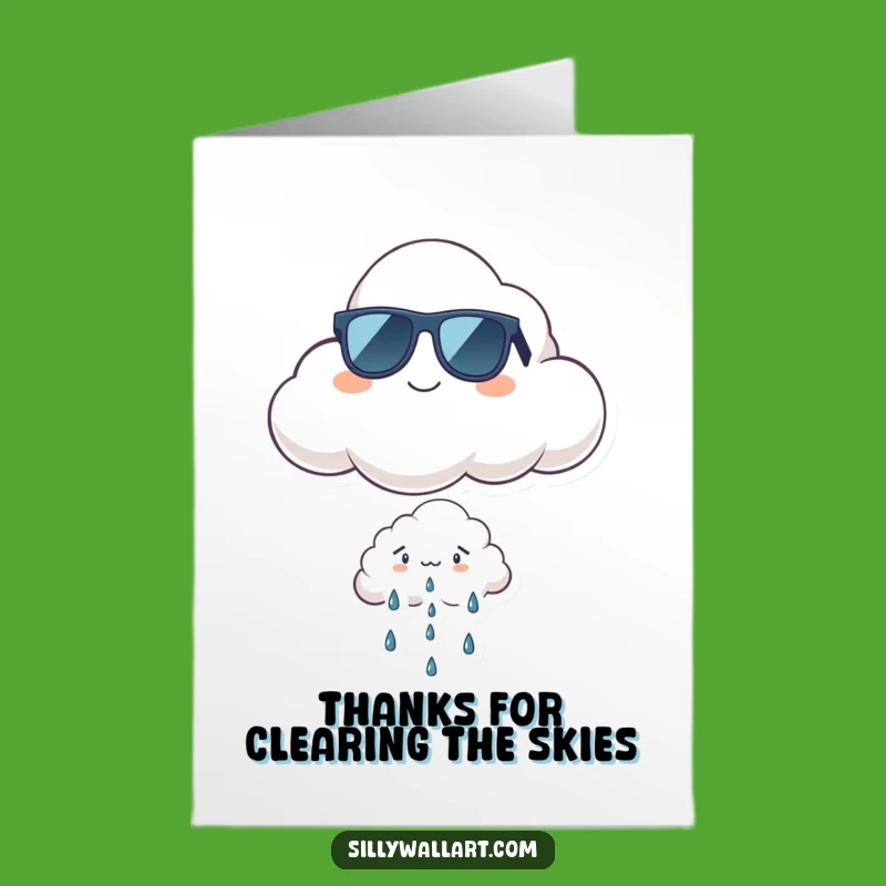 Free Printable Thank You Card: Cool Cloud, Funny DIY Gift