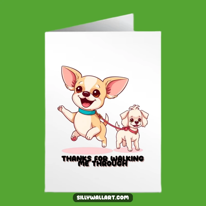 Free Printable Thank You Card: Doggy Gratitude Parade - Funny Downloadable Gift