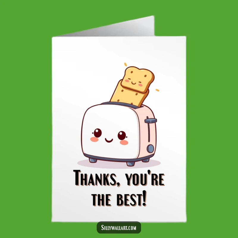 Free Printable Thank You Card: Toaster Toast Launch - Appreciative Downloadable Gift