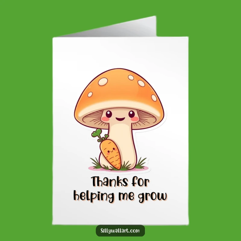 Shy Carrot Free Printable Thank You Card - Adorable Downloadable Gift