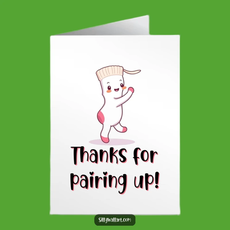 Hilarious Free Printable Thank You Card: Sock Tango Dance - Downloadable & Fun!