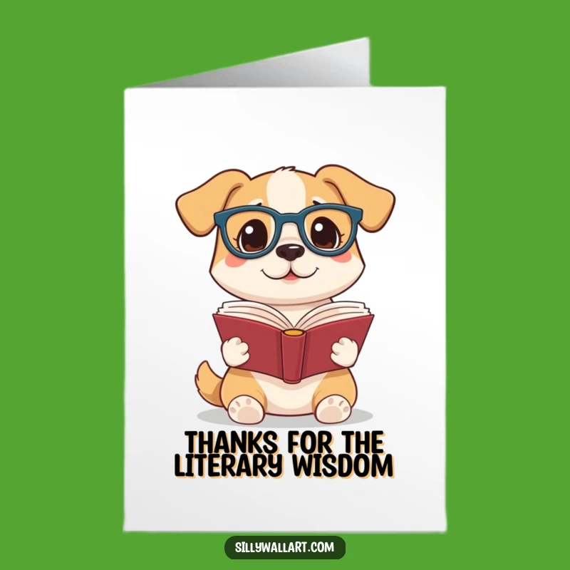 Free Printable Dog Thank You Card: Grateful Pup Shares Knowledge, Downloadable Gift!