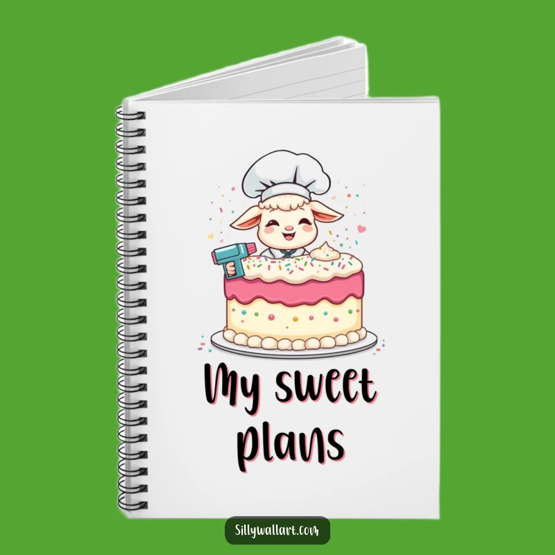 Funny Lamb Chef Notebook: Jot Down Recipes with Giggling Charm
