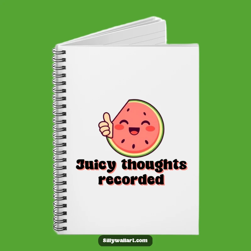 Funny Watermelon Thumbs Up Notebook - Jot Down Sweet Ideas