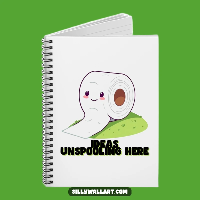 Funny Toilet Paper Roll Notebook: Jot Down Ideas with Hilarious Rolling Art