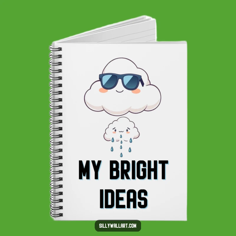 Funny Cool Cloud Notebook: Sunglasses Cloud Journal, Perfect for Bright Ideas Funny Gift