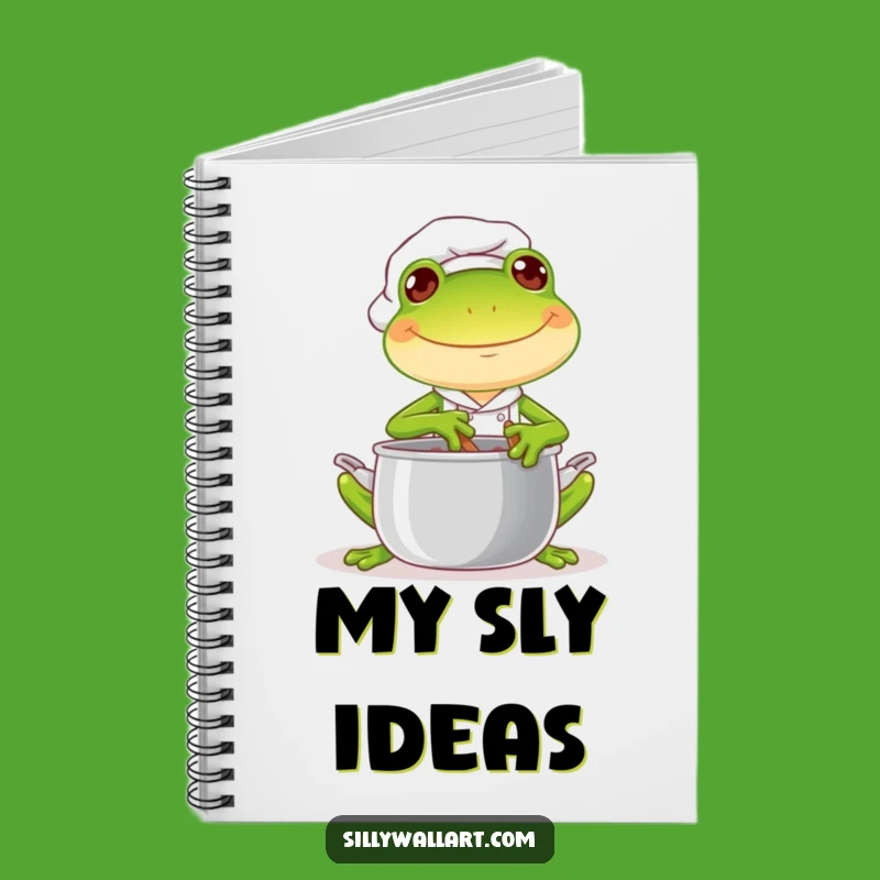 Funny Frog Chef Notebook: Jot Down Recipes with Joyful Charm