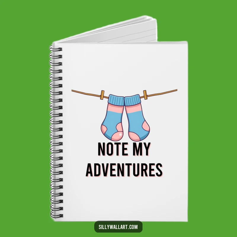 Funny Tangled Socks Notebook: Hilarious Journal for Laundry Day Doodles