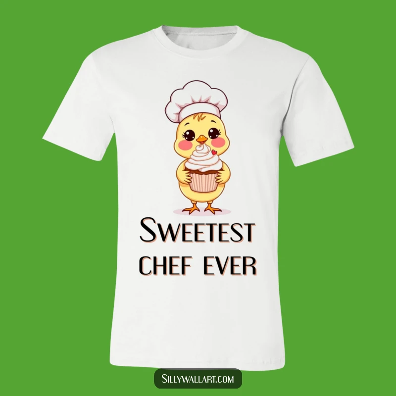Funny Chick Chef T-Shirt: Cupcake Delight, Perfect Cute Gift!