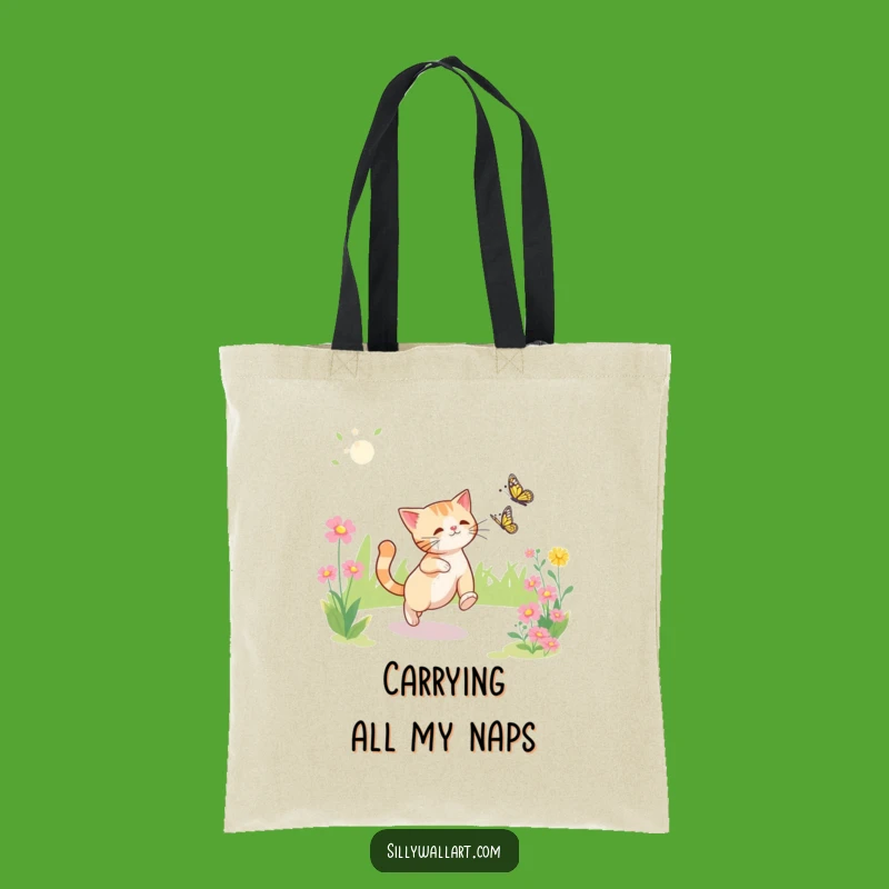 Funny Cat Garden Tote Bag: Chic and Comical Carry-All for Enthusiasts