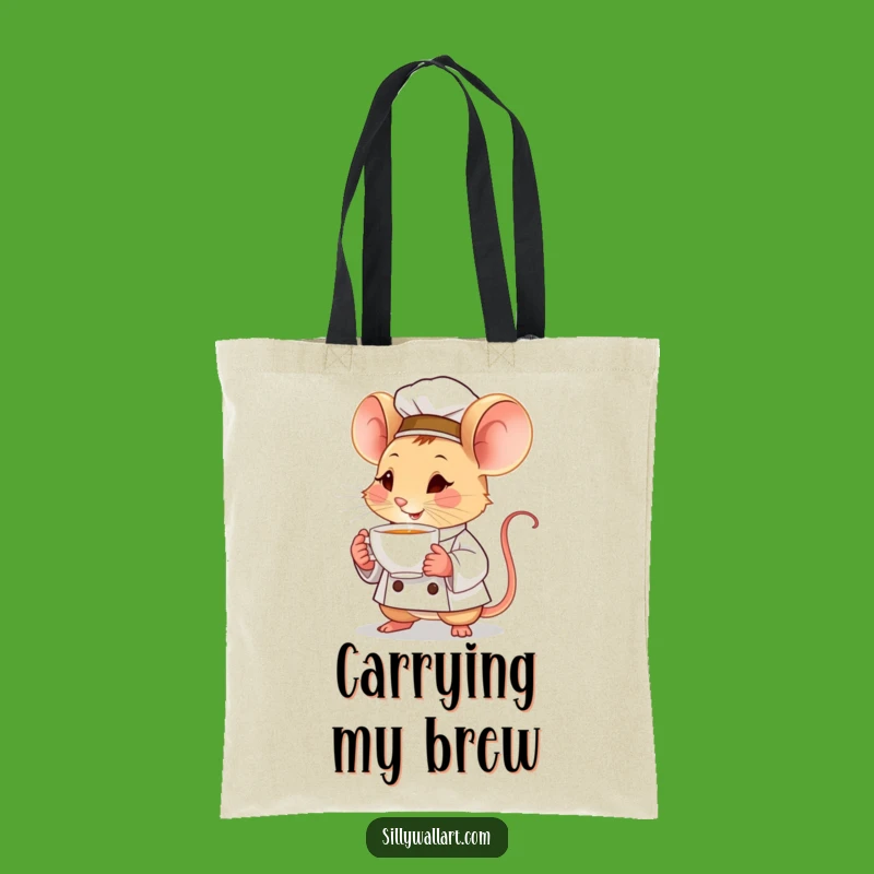 Funny Mouse Chef Tote Bag: Carry Your Essentials with Tiny Charm