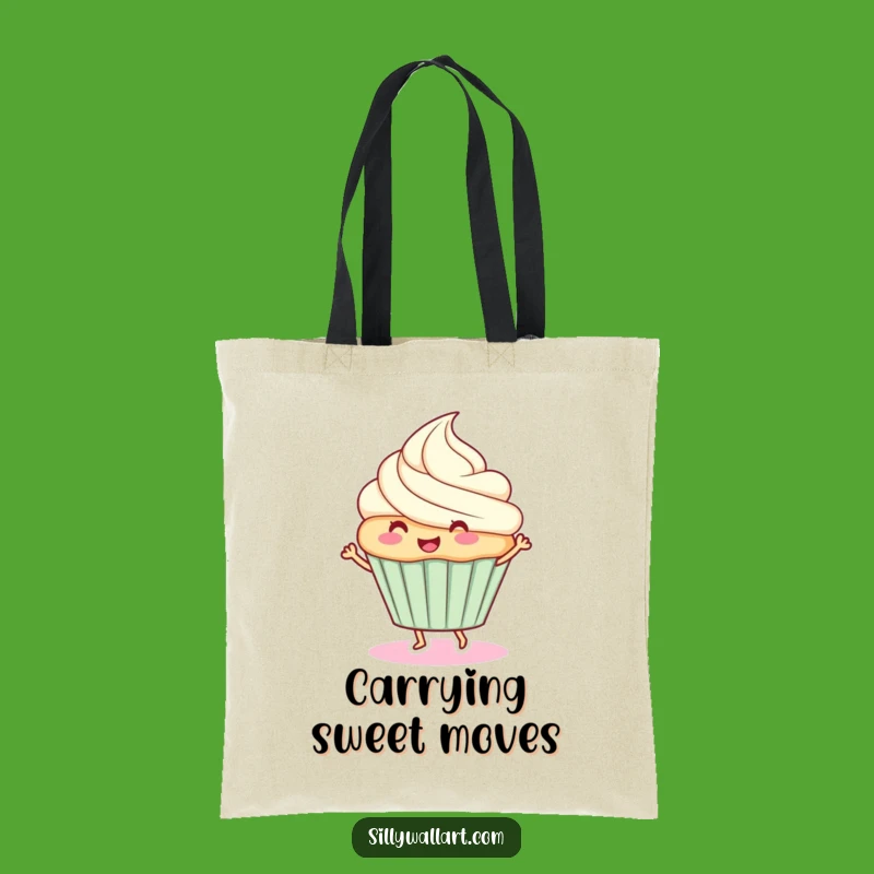 Funny Dancing Cupcake Tote Bag - Carry Your Sweet Style