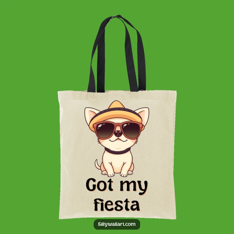 Funny Chihuahua Fiesta Tote: Carry Your Essentials with Pup-tastic Flair